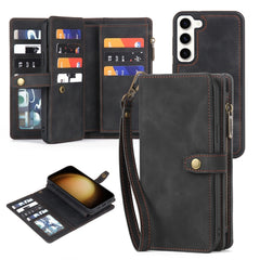 Zipper Wallet Magnetic Detachable Leather Phone Case, For Samsung Galaxy S23 5G, For Samsung Galaxy S23+ 5G, For Samsung Galaxy S23 Ultra 5G, For Samsung Galaxy S22 5G, For Samsung Galaxy S22+ 5G, For Samsung Galaxy S22 Ultra 5G, For Samsung Galaxy S21...
