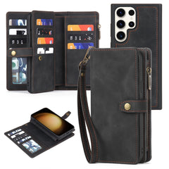 Zipper Wallet Magnetic Detachable Leather Phone Case, For Samsung Galaxy S23 5G, For Samsung Galaxy S23+ 5G, For Samsung Galaxy S23 Ultra 5G, For Samsung Galaxy S22 5G, For Samsung Galaxy S22+ 5G, For Samsung Galaxy S22 Ultra 5G, For Samsung Galaxy S21...