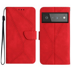 Stitching Embossed Leather Phone Case