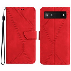 Stitching Embossed Leather Phone Case