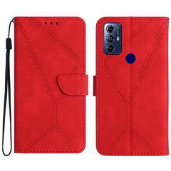 Stitching Embossed Leather Phone Case