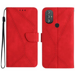 Stitching Embossed Leather Phone Case
