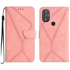 Stitching Embossed Leather Phone Case