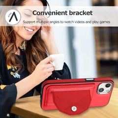 Shockproof Leather Phone Case with Card Holder, For iPhone 13, For iPhone 13 Pro, For iPhone 13 Pro Max, For iPhone 12 / 12 Pro