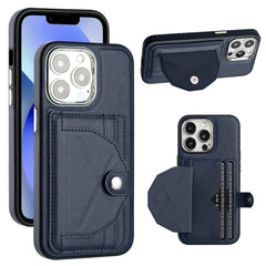 Shockproof Leather Phone Case with Card Holder, For iPhone 13, For iPhone 13 Pro, For iPhone 13 Pro Max, For iPhone 12 / 12 Pro