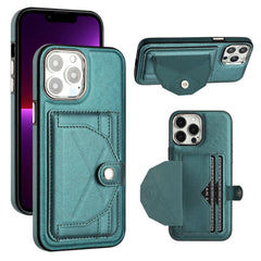 Shockproof Leather Phone Case with Card Holder, For iPhone 13, For iPhone 13 Pro, For iPhone 13 Pro Max, For iPhone 12 / 12 Pro