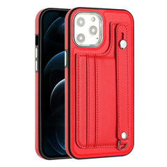 Shockproof Leather Phone Case with Wrist Strap, For iPhone 12 Pro Max, For iPhone 11, For iPhone 11 Pro, For iPhone 11 Pro Max