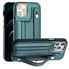 Shockproof Leather Phone Case with Wrist Strap, For iPhone 12 Pro Max, For iPhone 11, For iPhone 11 Pro, For iPhone 11 Pro Max