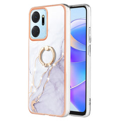 Electroplating Marble IMD TPU Phone Case with Ring Holder