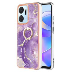 Electroplating Marble IMD TPU Phone Case with Ring Holder