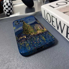 Precise Hole Oil Painting Pattern PC Phone Case, For iPhone SE 2022 / 2020 / 8 / 7, For iPhone 13 Pro Max