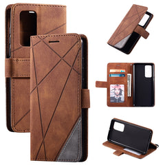 Skin Feel Splicing Horizontal Flip Leather Case with Holder & Card Slots & Wallet & Photo Frame, For Huawei Mate 30 Pro, For Huawei P30 Lite, For Huawei P40
