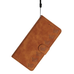 Seven Butterflies Embossed Leather Phone Case