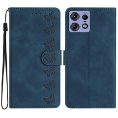 Seven Butterflies Embossed Leather Phone Case