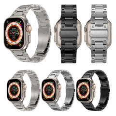 Double Rows Metal Watch Band, For Apple Watch 8 41mm, For Apple Watch 8 45mm, For Apple Watch SE 2022 40mm, For Apple Watch SE 2022 44mm, For Apple Watch 7 41mm, For Apple Watch 7 45mm, For Apple Watch SE 40mm, For Apple Watch SE 44mm