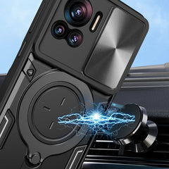 CD Texture Sliding Camshield Magnetic Holder Phone Case
