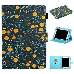 Flower Pattern Horizontal Flip Leather Case with Card Slots & Holder