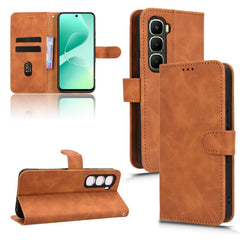 Skin Feel Magnetic Flip Leather Phone Case