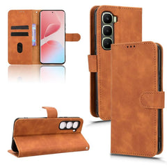 Skin Feel Magnetic Flip Leather Phone Case