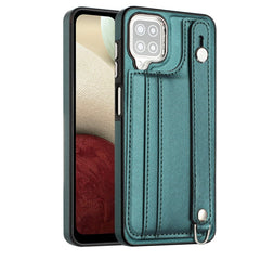 Shockproof Leather Phone Case with Wrist Strap