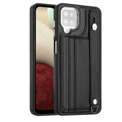 Shockproof Leather Phone Case with Wrist Strap