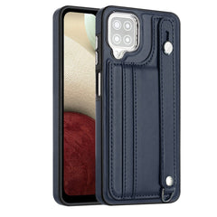 Shockproof Leather Phone Case with Wrist Strap