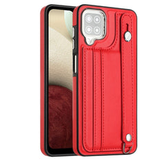 Shockproof Leather Phone Case with Wrist Strap