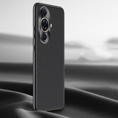 Litchi Texture Genuine Leather Phone Case