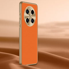 Litchi Texture Genuine Leather Phone Case