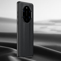Litchi Texture Genuine Leather Phone Case