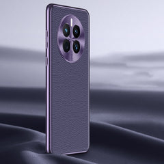 Litchi Texture Genuine Leather Phone Case