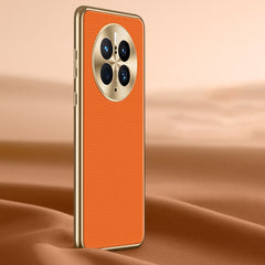 Litchi Texture Genuine Leather Phone Case