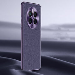 Litchi Texture Genuine Leather Phone Case