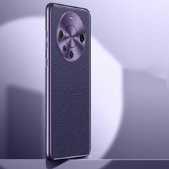 Litchi Texture Genuine Leather Phone Case