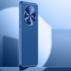 Litchi Texture Genuine Leather Phone Case