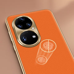 Litchi Texture Genuine Leather Phone Case