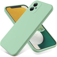 Solid Color Liquid Silicone Dropproof Full Coverage Phone Case