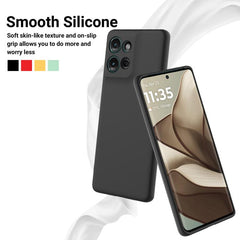 Solid Color Liquid Silicone Dropproof Full Coverage Phone Case