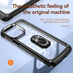 TPU + PC Lens Protection Phone Case with Ring Holder