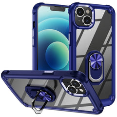 TPU + PC Lens Protection Phone Case with Ring Holder