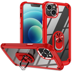TPU + PC Lens Protection Phone Case with Ring Holder