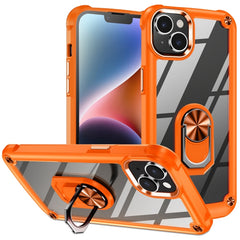 TPU + PC Lens Protection Phone Case with Ring Holder