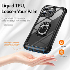 TPU + PC Lens Protection Phone Case with Ring Holder