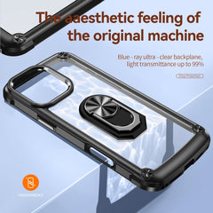 TPU + PC Lens Protection Phone Case with Ring Holder