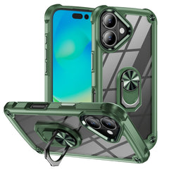 TPU + PC Lens Protection Phone Case with Ring Holder