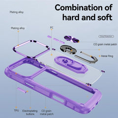 TPU + PC Lens Protection Phone Case with Ring Holder