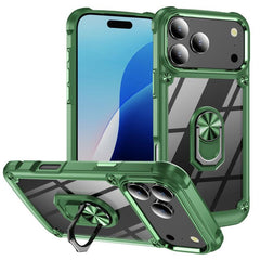 TPU + PC Lens Protection Phone Case with Ring Holder