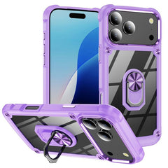 TPU + PC Lens Protection Phone Case with Ring Holder