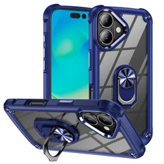 TPU + PC Lens Protection Phone Case with Ring Holder