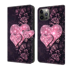 Crystal 3D Shockproof Protective Leather Phone Case